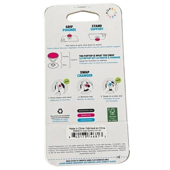 NEW PopSockets Popgrip Premium Pink Phone Grip Stand. - Picture 2 of 2